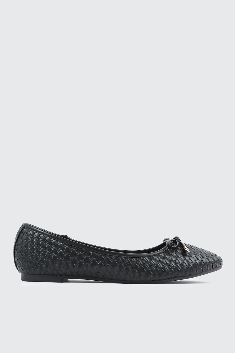 Textured Ballet Flats