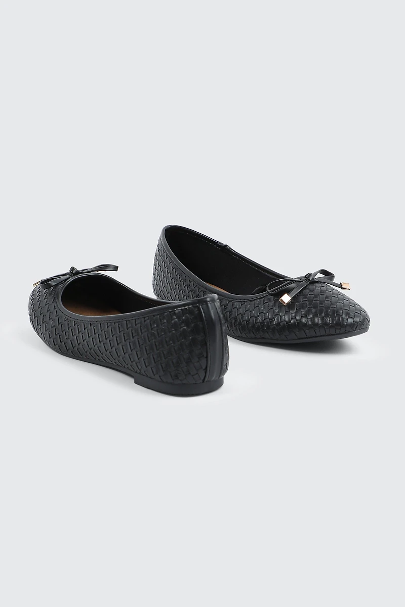 Textured Ballet Flats