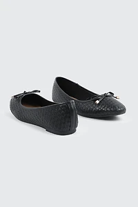 Textured Ballet Flats