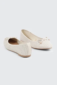 Textured Ballet Flats