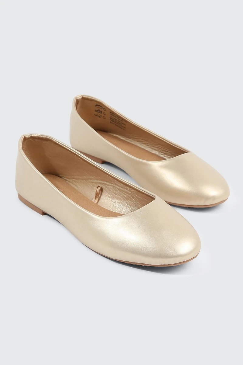 Round Toe Ballerina Flats