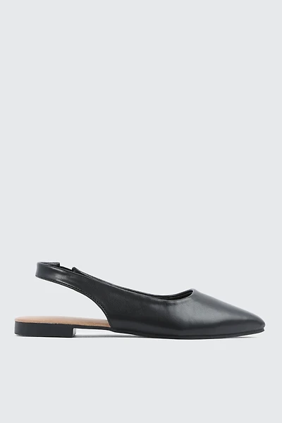 Pointed Toe Slingback Flats