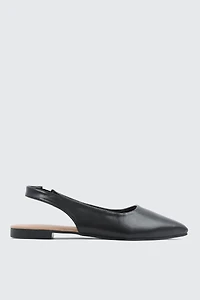 Pointed Toe Slingback Flats
