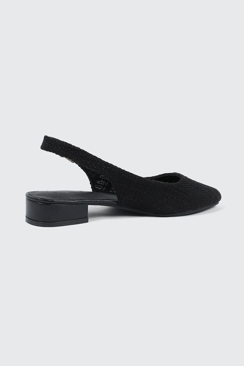Pointed Toe Slingback Flats