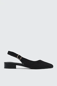 Pointed Toe Slingback Flats
