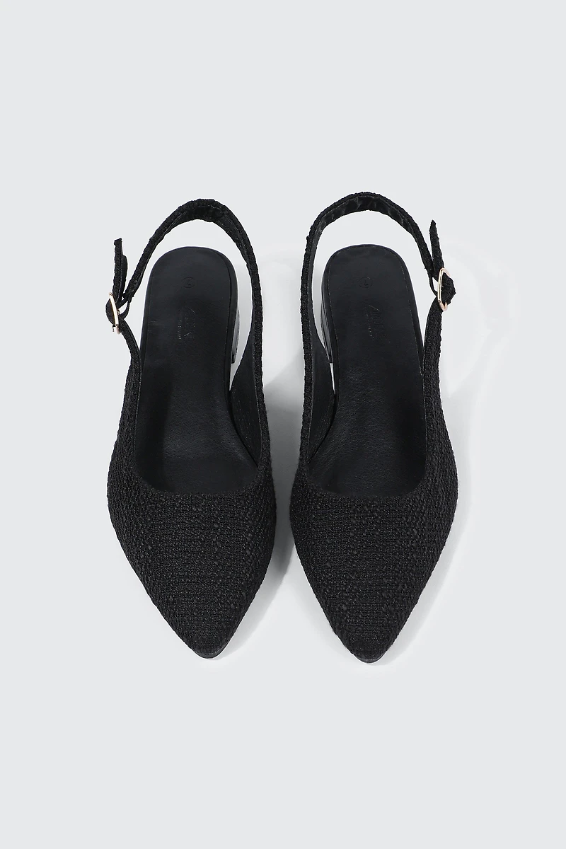 Pointed Toe Slingback Flats