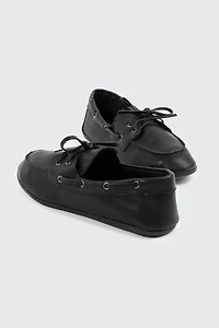 Faux Leather Boat Shoes