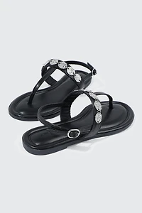 Strappy Sandals with Coin Charms