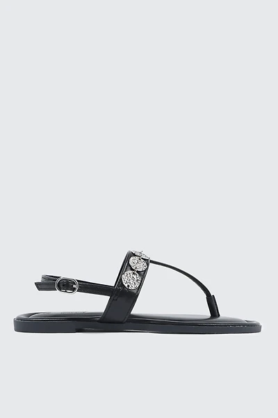 Strappy Sandals with Coin Charms