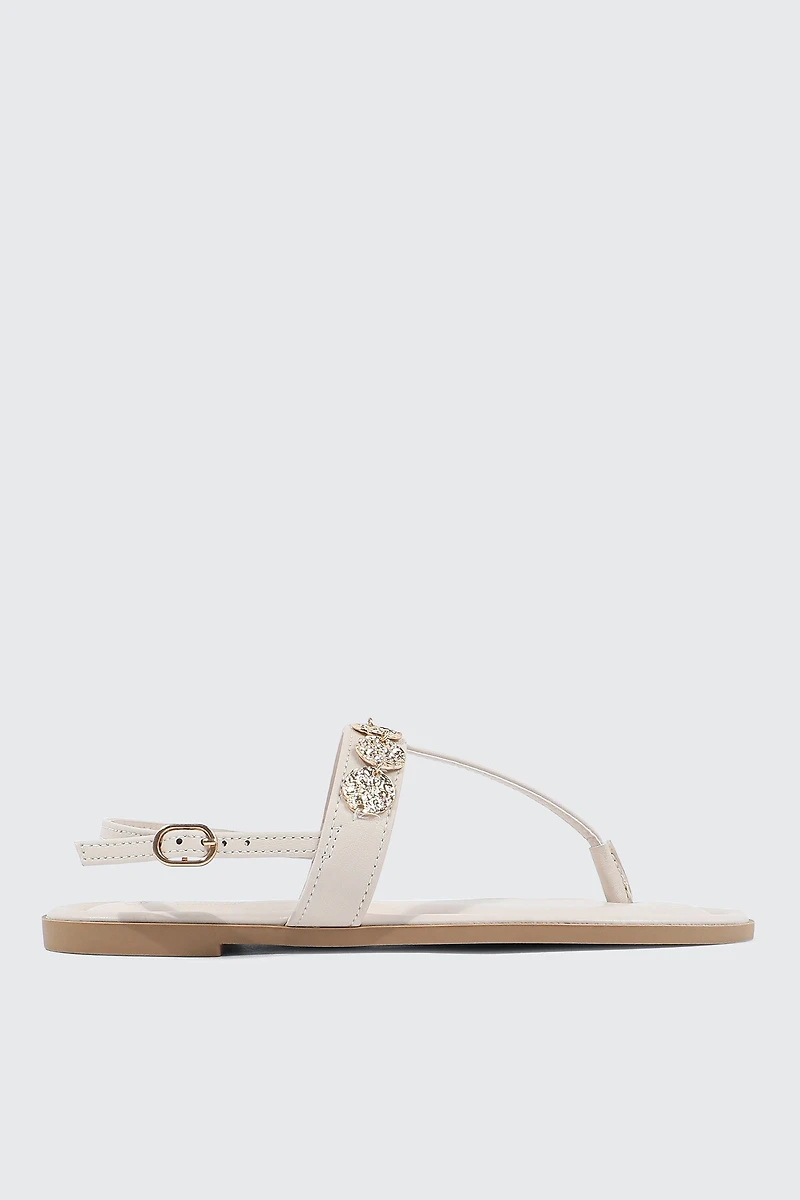 Strappy Sandals with Coin Charms