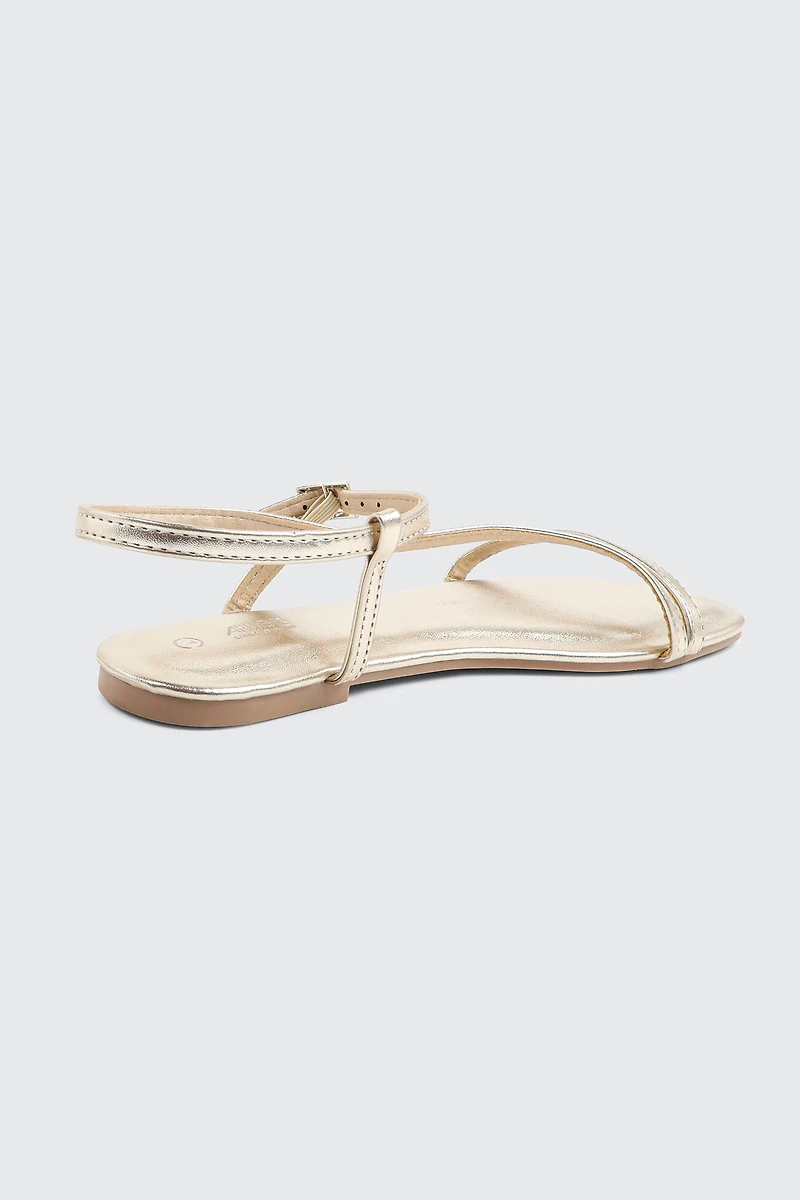 Thin Strappy Flat Sandals