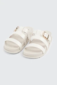 Chunky Slides with Buckle Detail