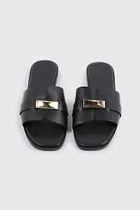 Square Toe One Band Sandals