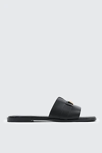Square Toe One Band Sandals