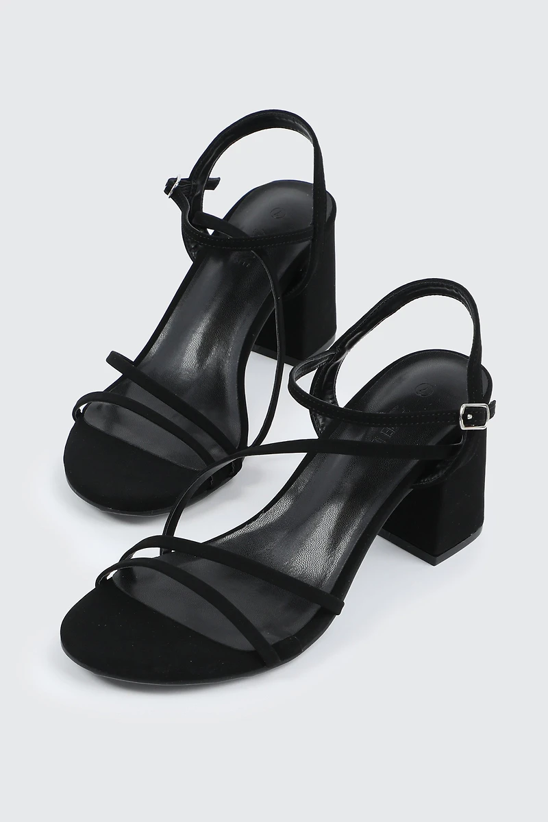 Block Heel Strappy Sandals