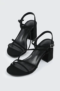Block Heel Strappy Sandals