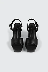 Square Toe Platform Sandals