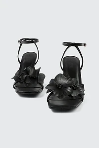 Floral Ankle Strap Sandals
