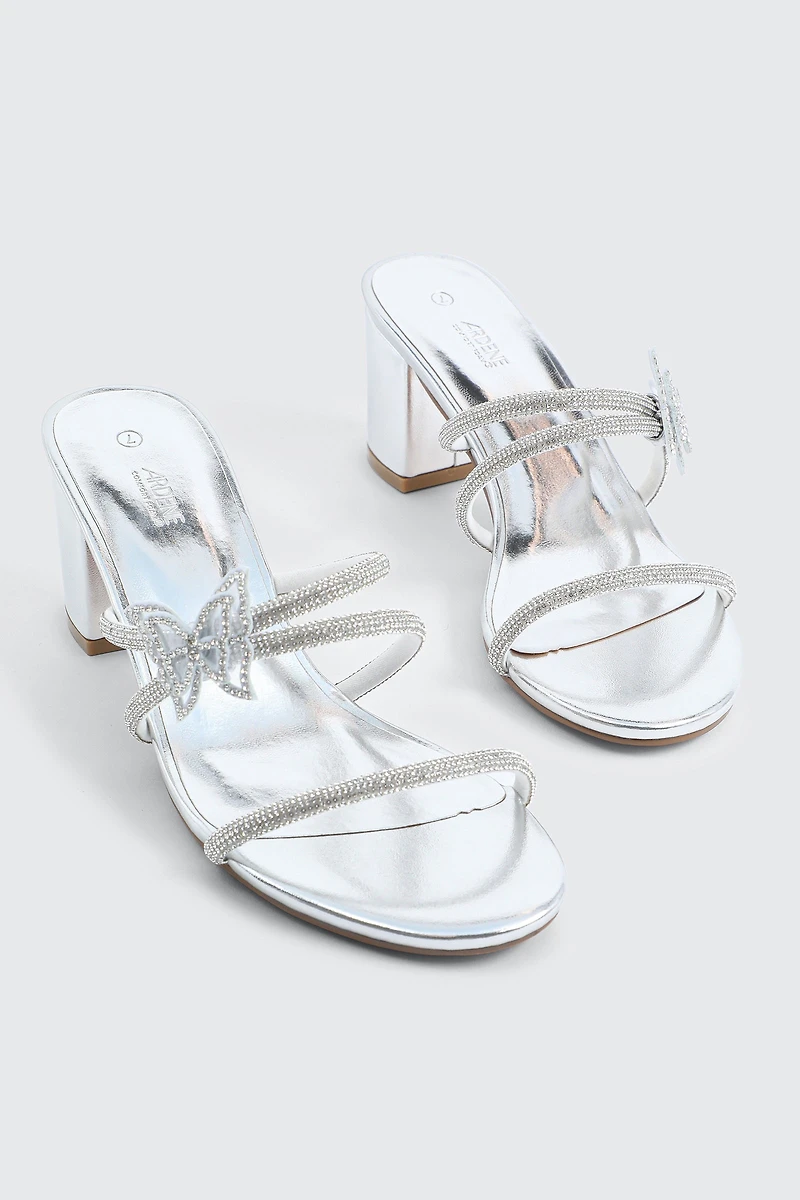 Butterfly Block Heel Sandals