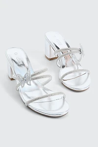 Butterfly Block Heel Sandals