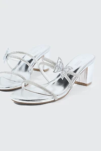 Butterfly Block Heel Sandals