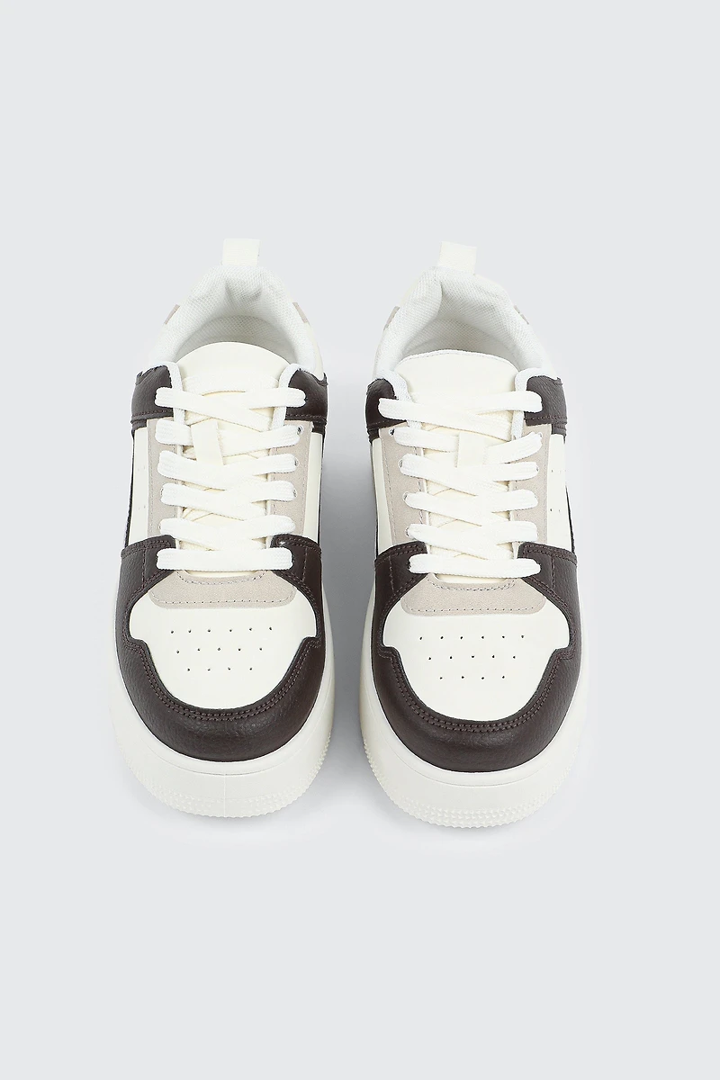 Thick Sole Lace Up Sneakers