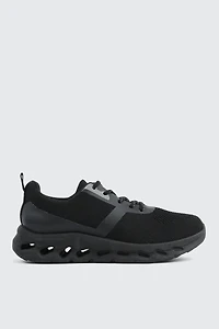 Black Knit Sneakers