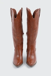 Bottes de cowboy aux genoux