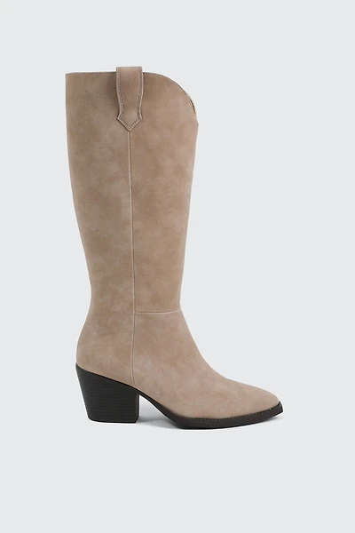 Bottes western mi-longues à bout pointu