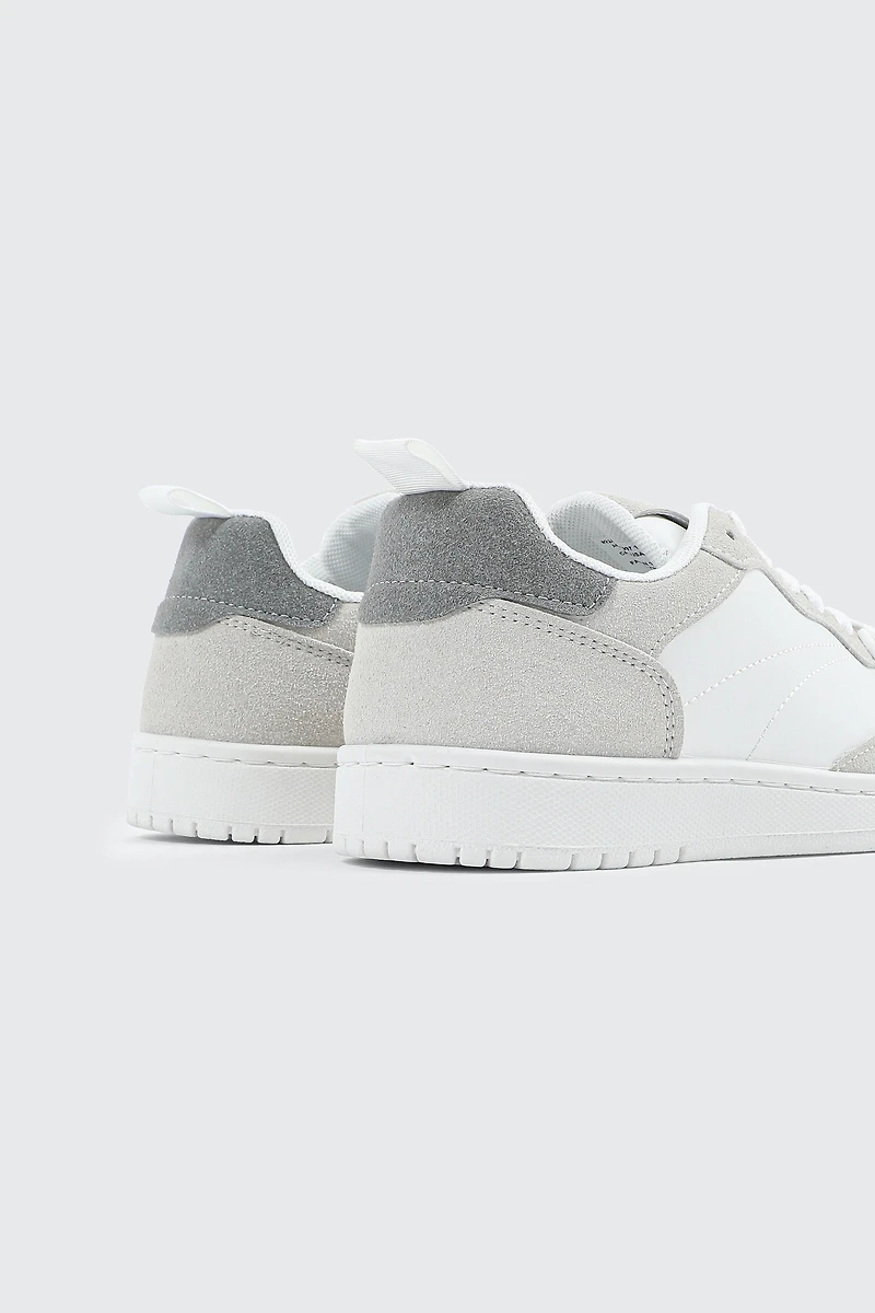 Faux Leather Sneakers