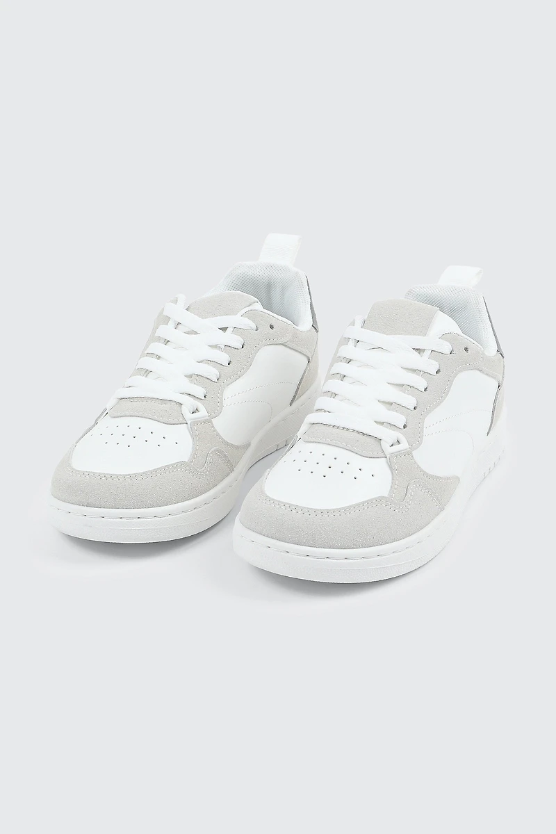 Faux Leather Sneakers