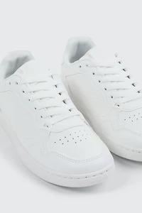 Faux Leather Sneakers
