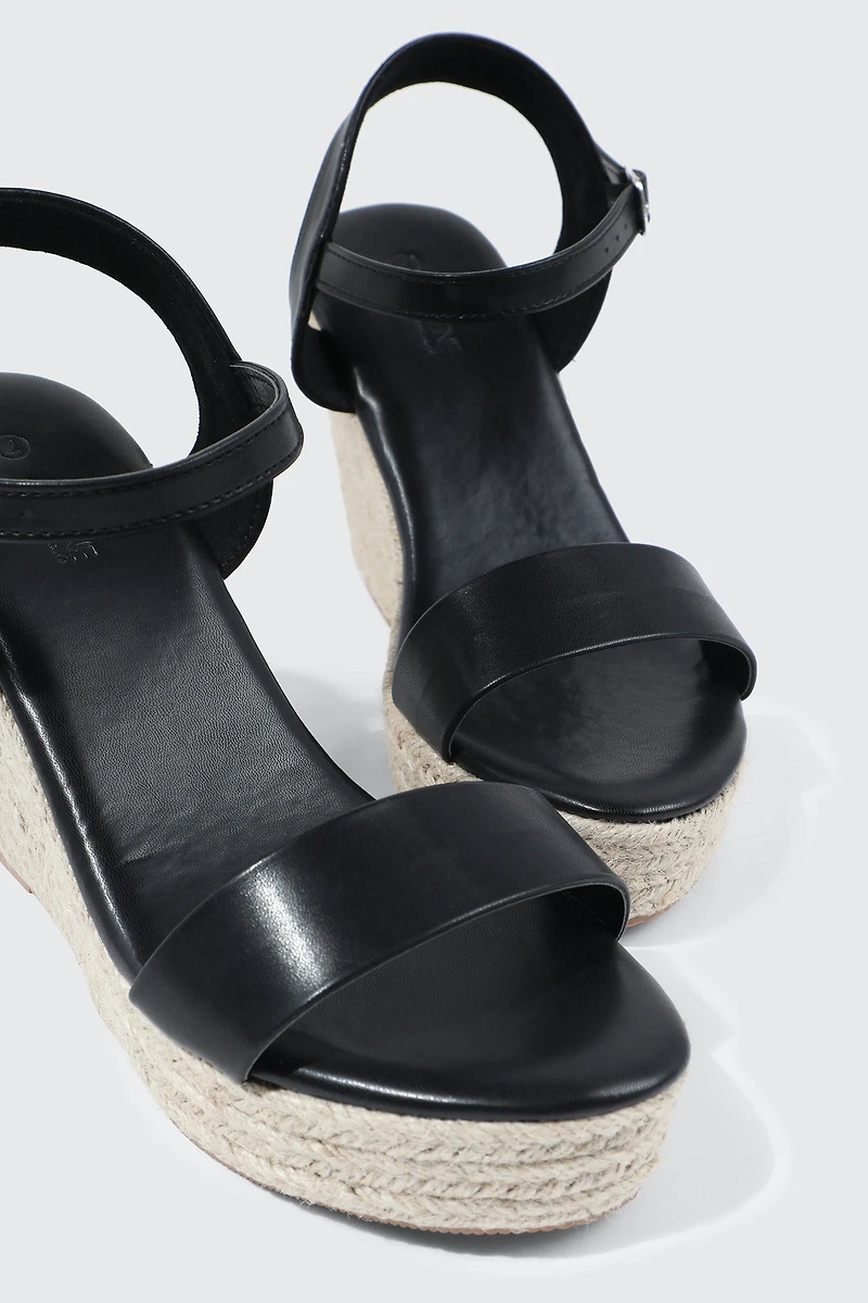 Wedge Ankle Strap Sandals