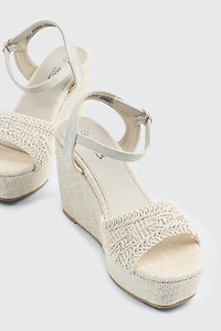 Crochet Wedge Sandals