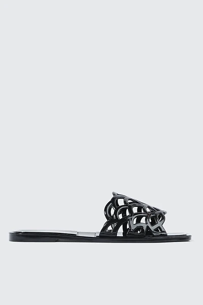 Square Toe Jelly Sandals
