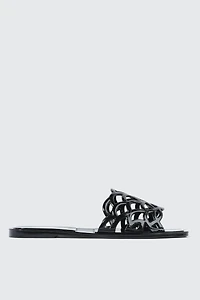 Square Toe Jelly Sandals