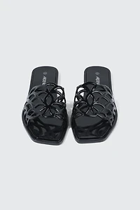 Square Toe Jelly Sandals