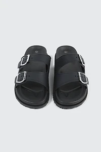 Double Band Slide Sandals