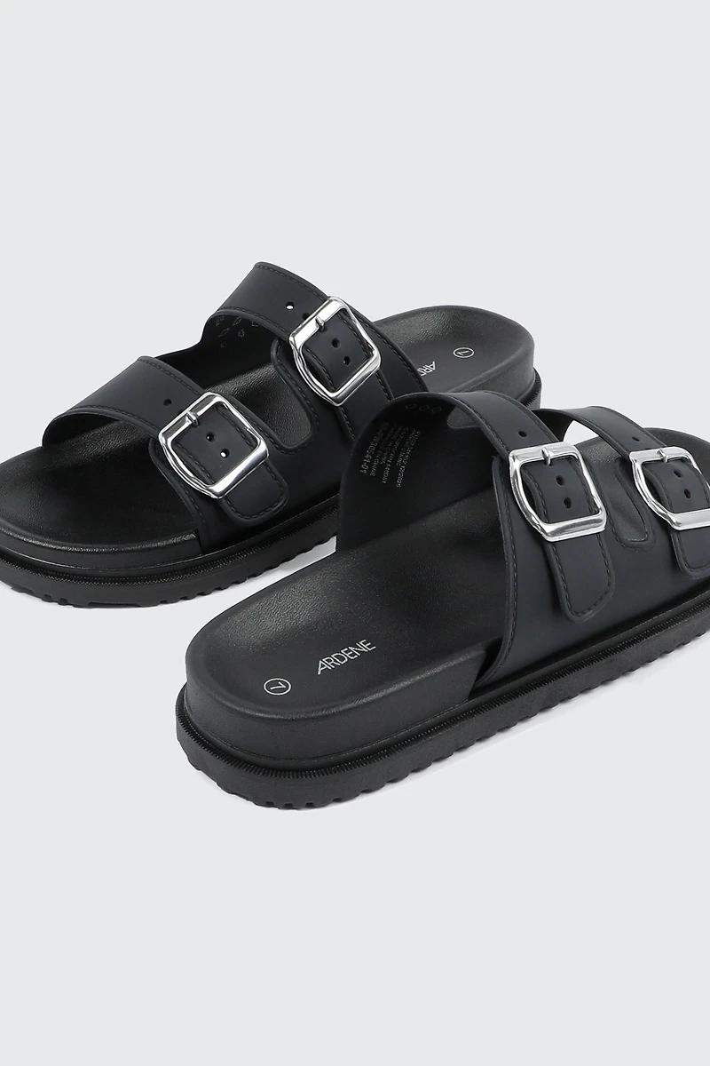 Double Band Slide Sandals