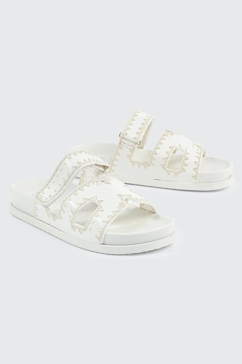 Double Band Slide Sandals