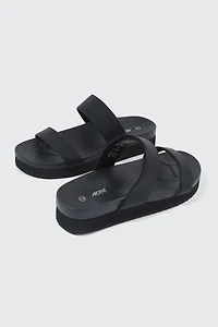 Platform Slide Sandals