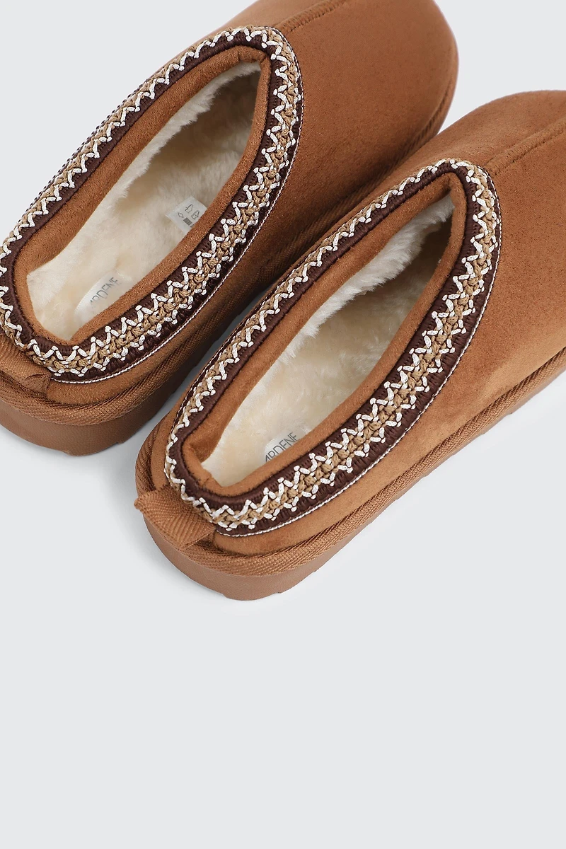 Faux Sheepskin Clogs