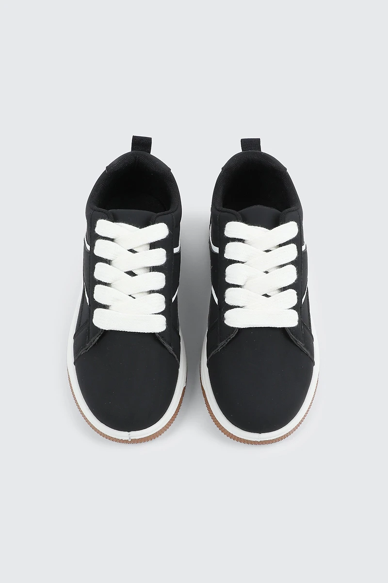Faux Suede Lace Up Sneakers