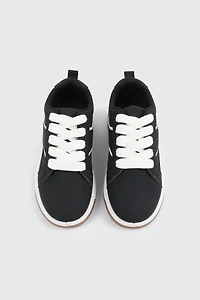 Faux Suede Lace Up Sneakers