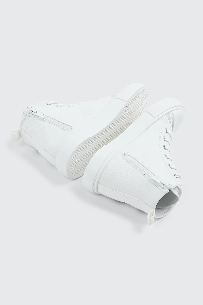 High Top Sneakers with Embroideries
