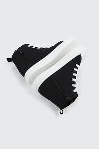 High Top Sneakers with Embroideries