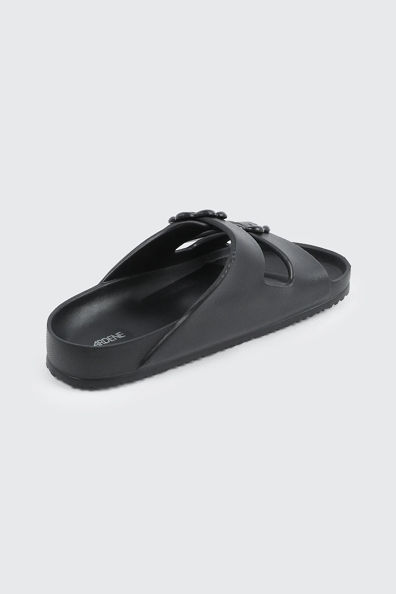 Sandales à glissière deux brides