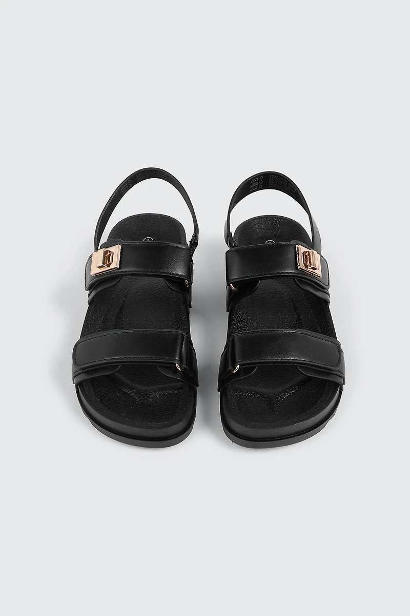 Lug Sole Double Strap Sandals