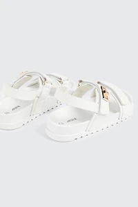 Lug Sole Double Strap Sandals