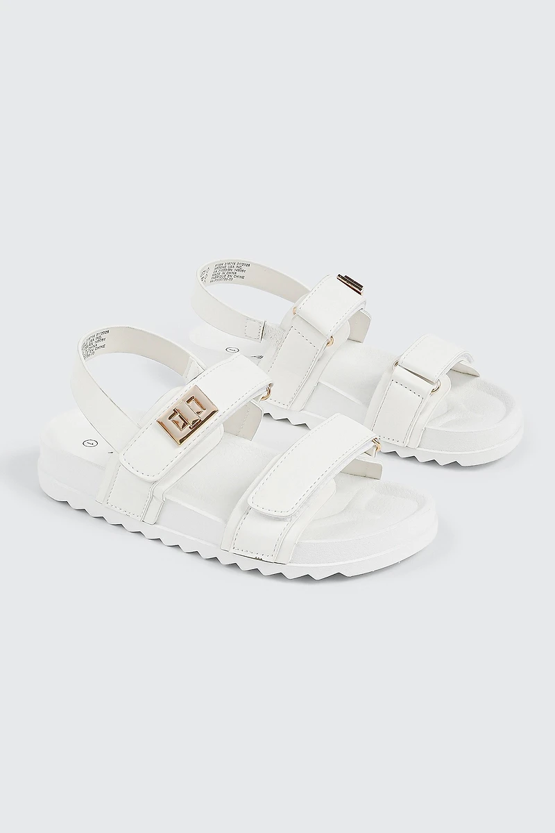 Lug Sole Double Strap Sandals